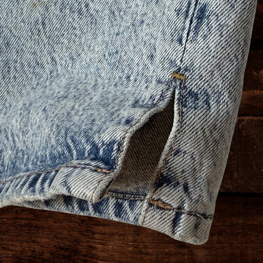 Free People My Own Lane High Rise Distressed Straight Leg Acid Wash Jeans 28 - Picture 9 of 14